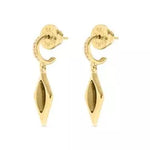TALIS CHAINS Oval Kite Earrings in Tigers Eye