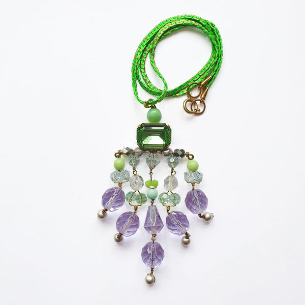 PHILIPPA KUNISCH Bling Chime Necklace in Green