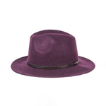 TRAVAUX EN COURS Felt Fedora in Plum