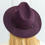 TRAVAUX EN COURS Felt Fedora in Plum