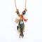 PHILIPPA KUNISCH L Fish Necklace in Navy