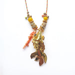 PHILIPPA KUNISCH L Fish Necklace in Gold