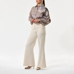DEA KUDIBAL SiomaDEA NS Shirt with Balloon Sleeves in Belladonna Latte