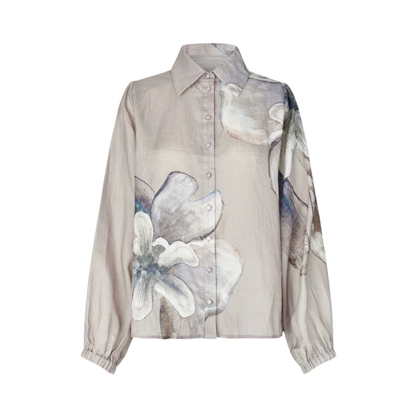 DEA KUDIBAL SiomaDEA NS Shirt with Balloon Sleeves in Belladonna Latte