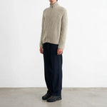 EDMMOND STUDIOS Paris Cardigan in Plain Light Grey Melange