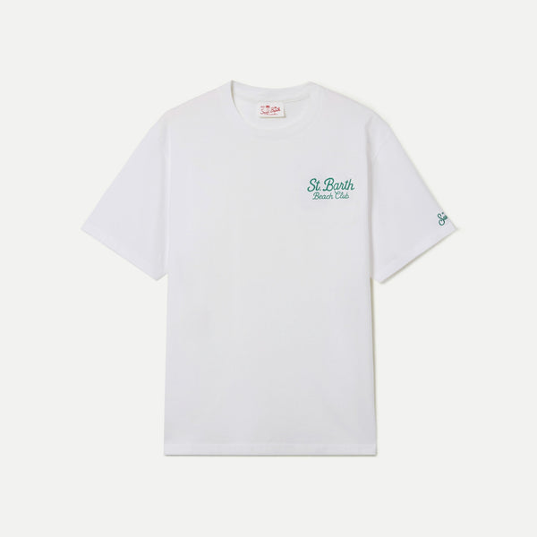 MC2 SAINT BARTH Portland Plage T Shirt in White