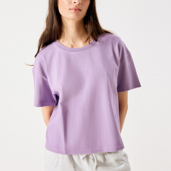 AMERICAN VINTAGE Afoma Loose Fit T Shirt in Vintage Spray Violet