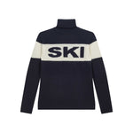 JUMPER 1234 Cashmere Ski Roll Collar in Navy and Cream