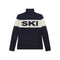 JUMPER 1234 Cashmere Ski Roll Collar in Navy and Cream