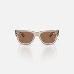 RAY-BAN Mega Wayfarer Sunglasses in Transparent Light Brown