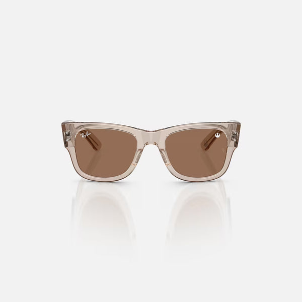 RAY-BAN Mega Wayfarer Sunglasses in Transparent Light Brown