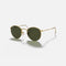 RAY-BAN Round Metal Sunglasses in Arista Gold