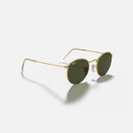 RAY-BAN Round Metal Sunglasses in Arista Gold