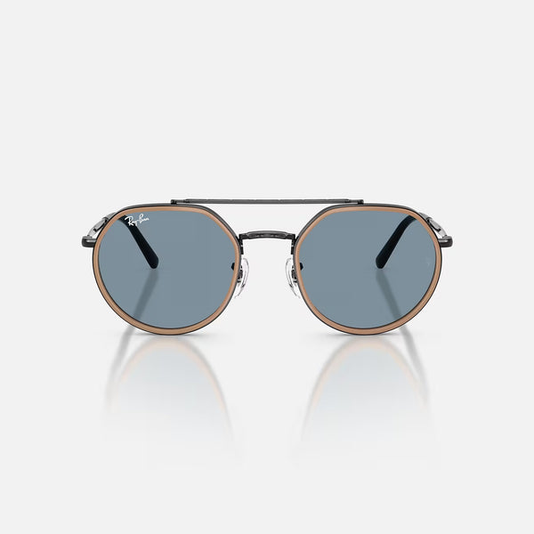 RAY-BAN RB3765 Sunglasses in Black Blue Lenses
