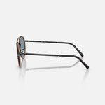 RAY-BAN RB3765 Sunglasses in Black Blue Lenses