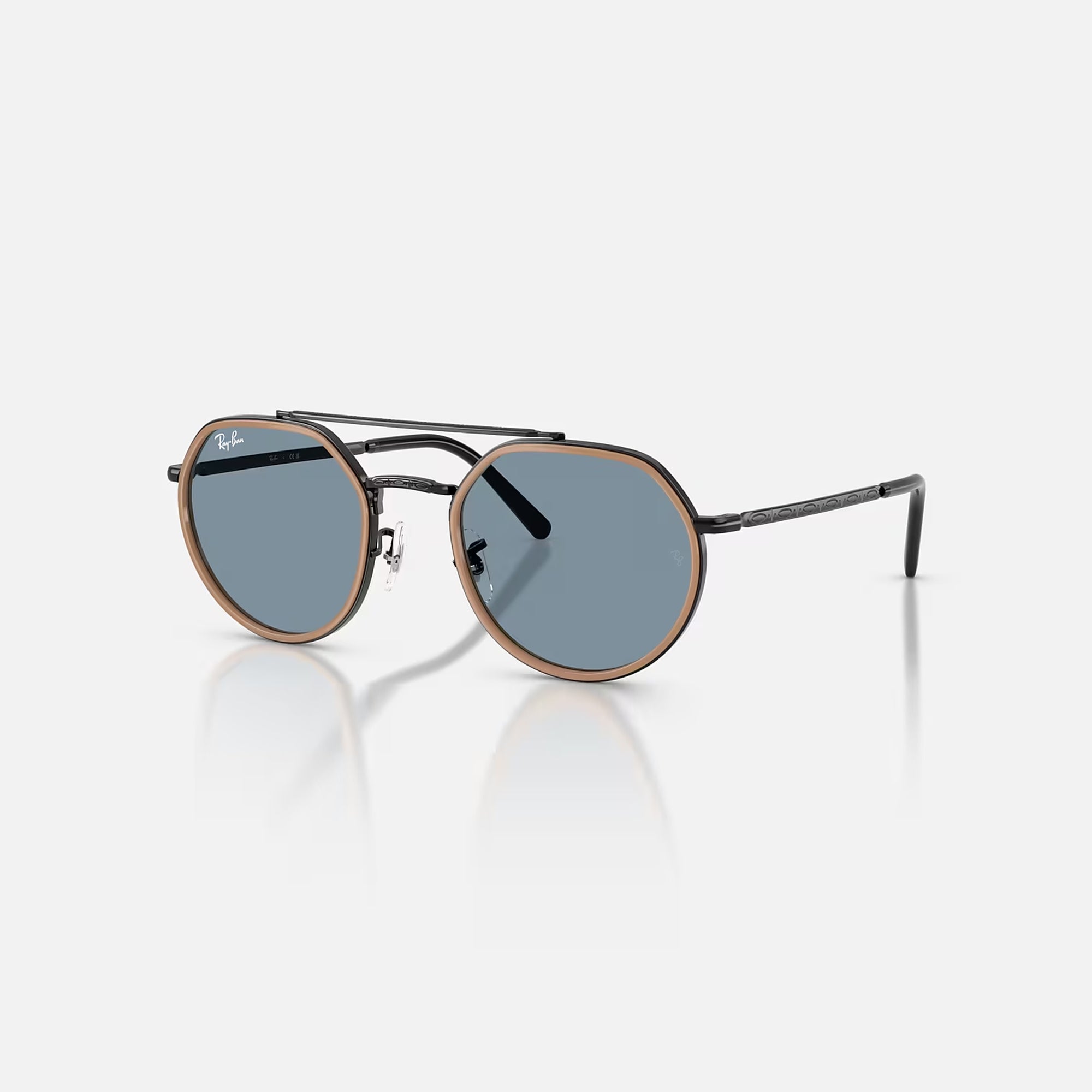 RAY-BAN RB3765 Sunglasses in Black Blue Lenses | Collen & Clare
