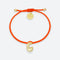 LA MOME BIJOU Joy Letter Bracelet in Orange