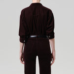 CITIZENS OF HUMANITY Kayla Corduroy Shirt in Eggplant