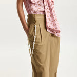 ESSENTIEL ANTWERP Jesuis Barrel Leg Pants in Cafe Frappe