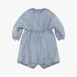 MARFA STANCE Parachute Quilted Parka in Glacier Blue /White/Dove Grey