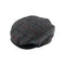DENTS Fonthill Abraham Moon Tweed Flat Cap in Charcoal