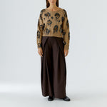 OUI Sequin Embellished Jumper in Camel