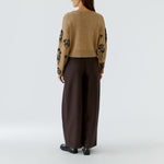 OUI Sequin Embellished Jumper in Camel