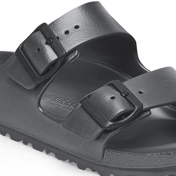 BIRKENSTOCK Arizona EVA Sandals in Metallic Anthracite