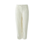 OUI Tapered Wide Leg Trousers in Whitecap Grey