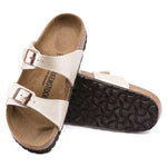 BIRKENSTOCK Sydney Birko-Flor Sandals in Graceful Pearl White