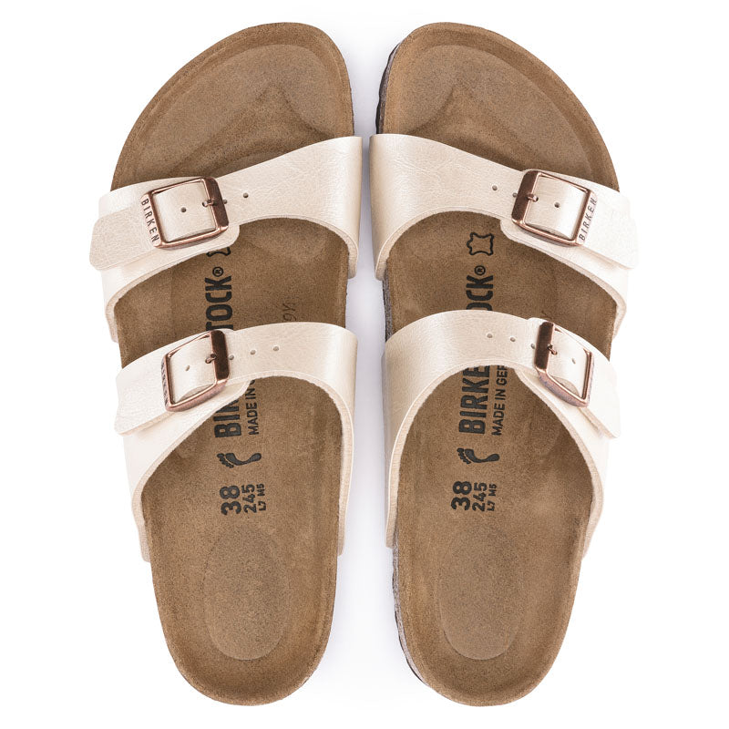 BIRKENSTOCK Sydney Birko-Flor Sandals in Graceful Pearl White