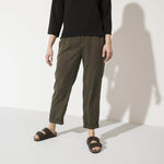 BIRKENSTOCK Arizona Shearling Suede Leather Sandals in Mocha