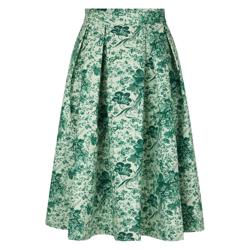 DEA KUDIBAL Abey Skirt with Pockets in Botanic Green