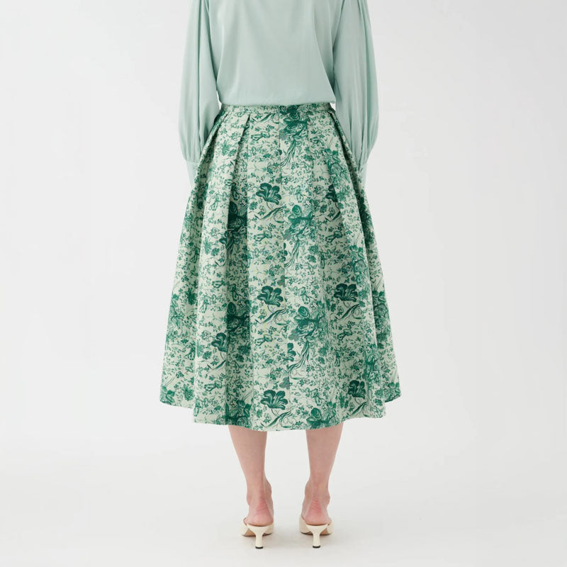 DEA KUDIBAL Abey Skirt with Pockets in Botanic Green