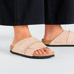 BIRKENSTOCK Kyoto W LENA High Shine Sandals in New Beige