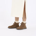 BIRKENSTOCK Uppsala Mid Shearling in Dark/Tea