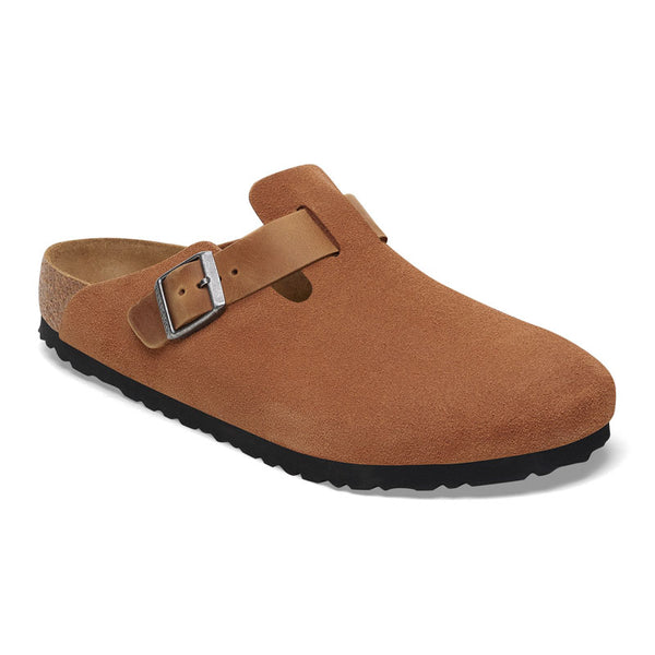 BIRKENSTOCK Boston LEVE/LEOI Sandals in Cognac