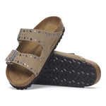 BIRKENSTOCK Arizona Rivet LEVE Sandals in Taupe