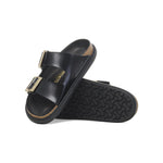 BIRKENSTOCK Arizona Droplet Buckle Sandals in High Shine Black