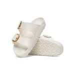 BIRKENSTOCK Arizona Big Buckle EVA Sandals in Eggshell