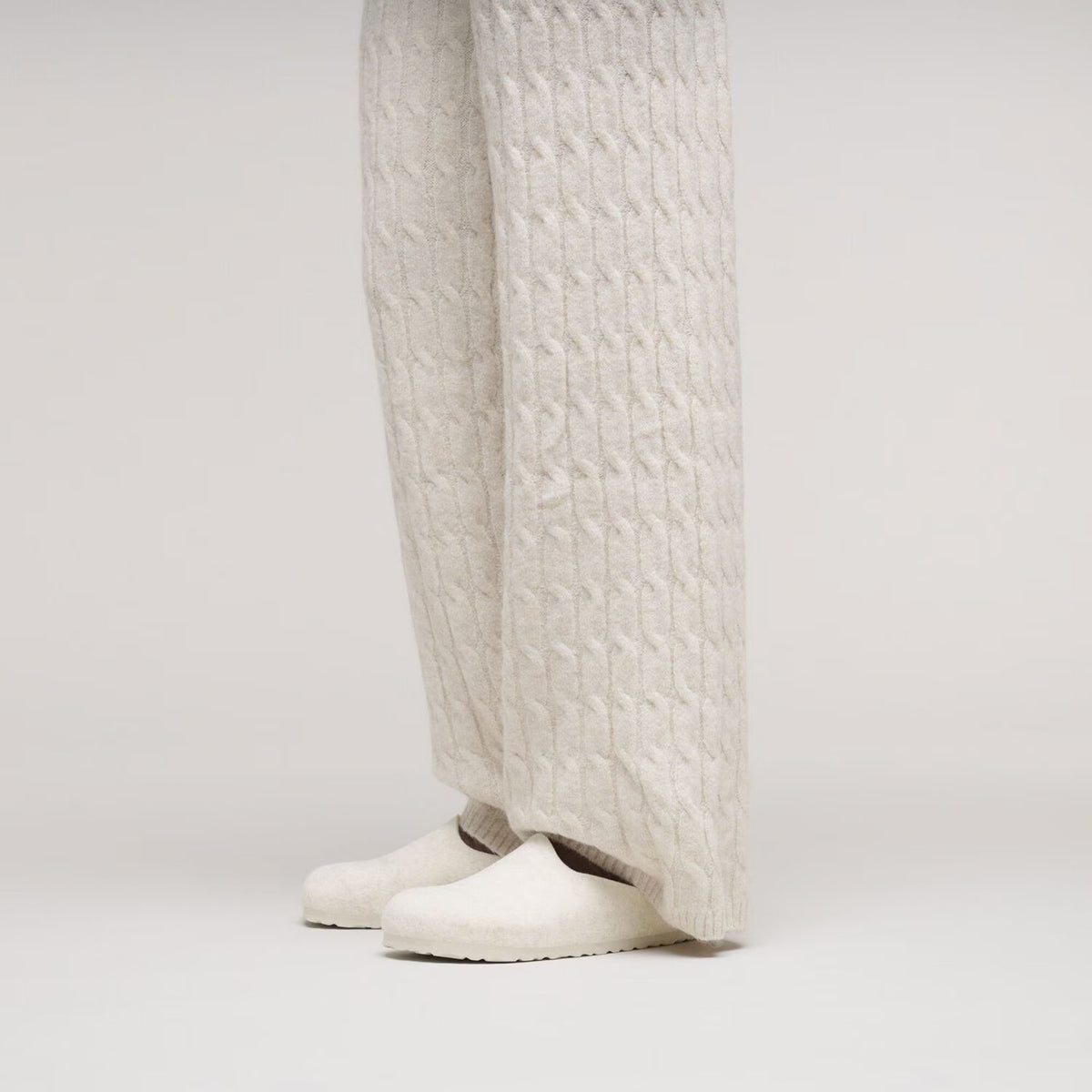 BIRKENSTOCK Amsterdam Home Shoe in Eggshell