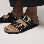 BIRKENSTOCK Arizona Suede Rivet in Black