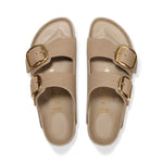 BIRKENSTOCK Arizona Big Buckle Oiled Leather Sandals in Tobacco Brown
