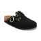 BIRKENSTOCK Boston Suede Rivet in Black