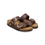 BIRKENSTOCK Arizona Big Buckle Raffia Sandals in Raffia Carafe