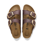 BIRKENSTOCK Arizona Big Buckle Raffia Sandals in Raffia Carafe