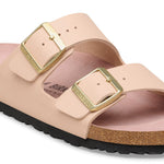 BIRKENSTOCK Arizona Birko-Flor Sandals in Triples New Beige/Pink Clay