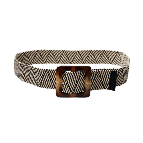 BLACK COLOUR BCANETT jute belt in Black / Lt. Nature