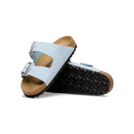 BIRKENSTOCK Arizona Big Buckle Nubuck Leather Sandals in Baby Blue