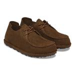 BIRKENSTOCK Utti Lace Suede Leather Shoes in Carafe